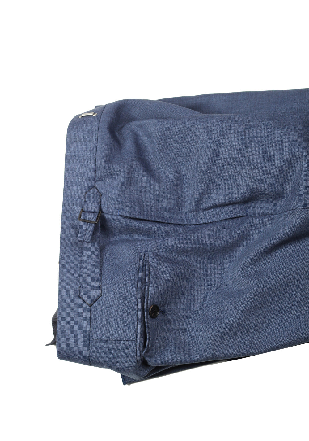 TOM FORD Shelton Solid Blue Sharkskin Suit Size 48 / 38R U.S. In Wool