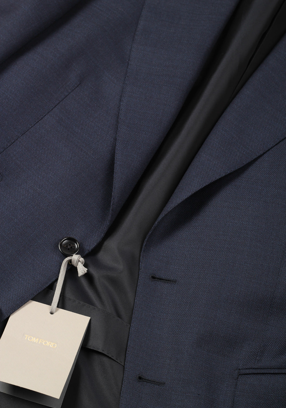 TOM FORD Shelton Solid Blue Birdseye Suit