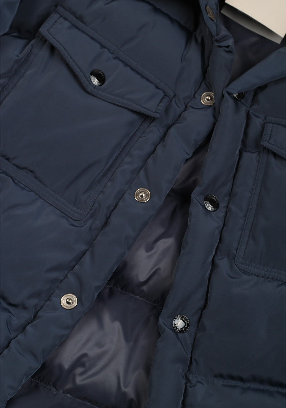 TOM FORD Blue Quilted Down Jacket Coat Size 54 / 44R U.S.