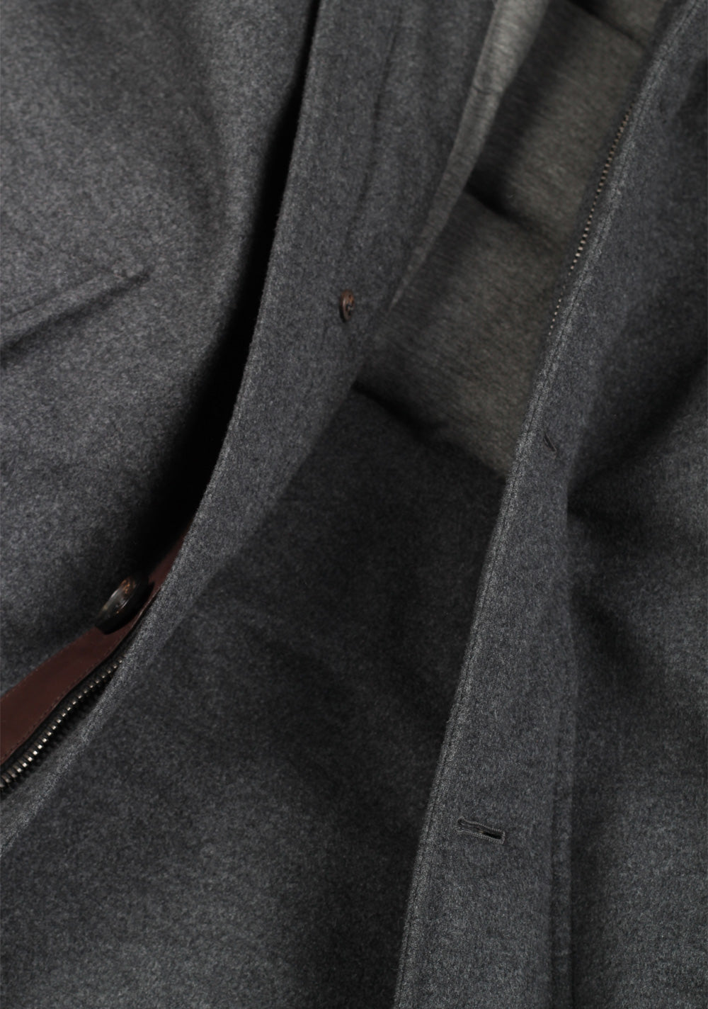 ZEGNA Gray Oasi Cashmere Elements Over Coat Size 48 / 38R U.S.