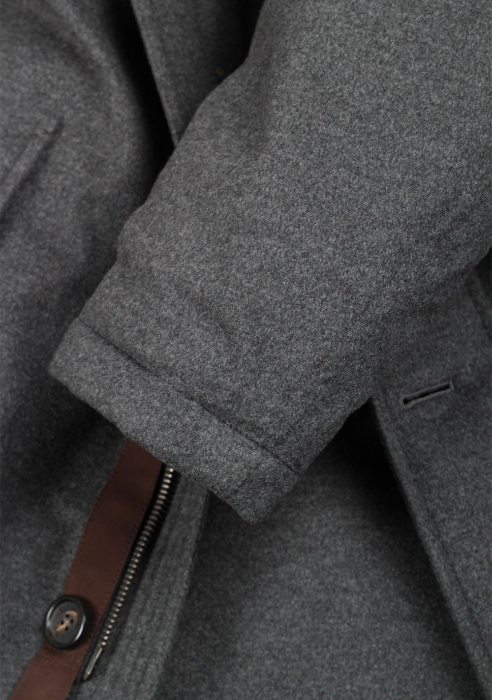 ZEGNA Gray Oasi Cashmere Elements Over Coat Size 48 / 38R U.S.