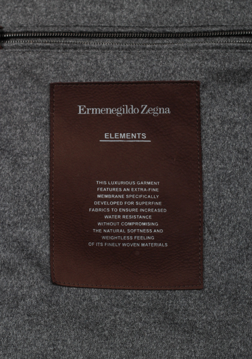 ZEGNA Gray Oasi Cashmere Elements Over Coat Size 48 / 38R U.S.