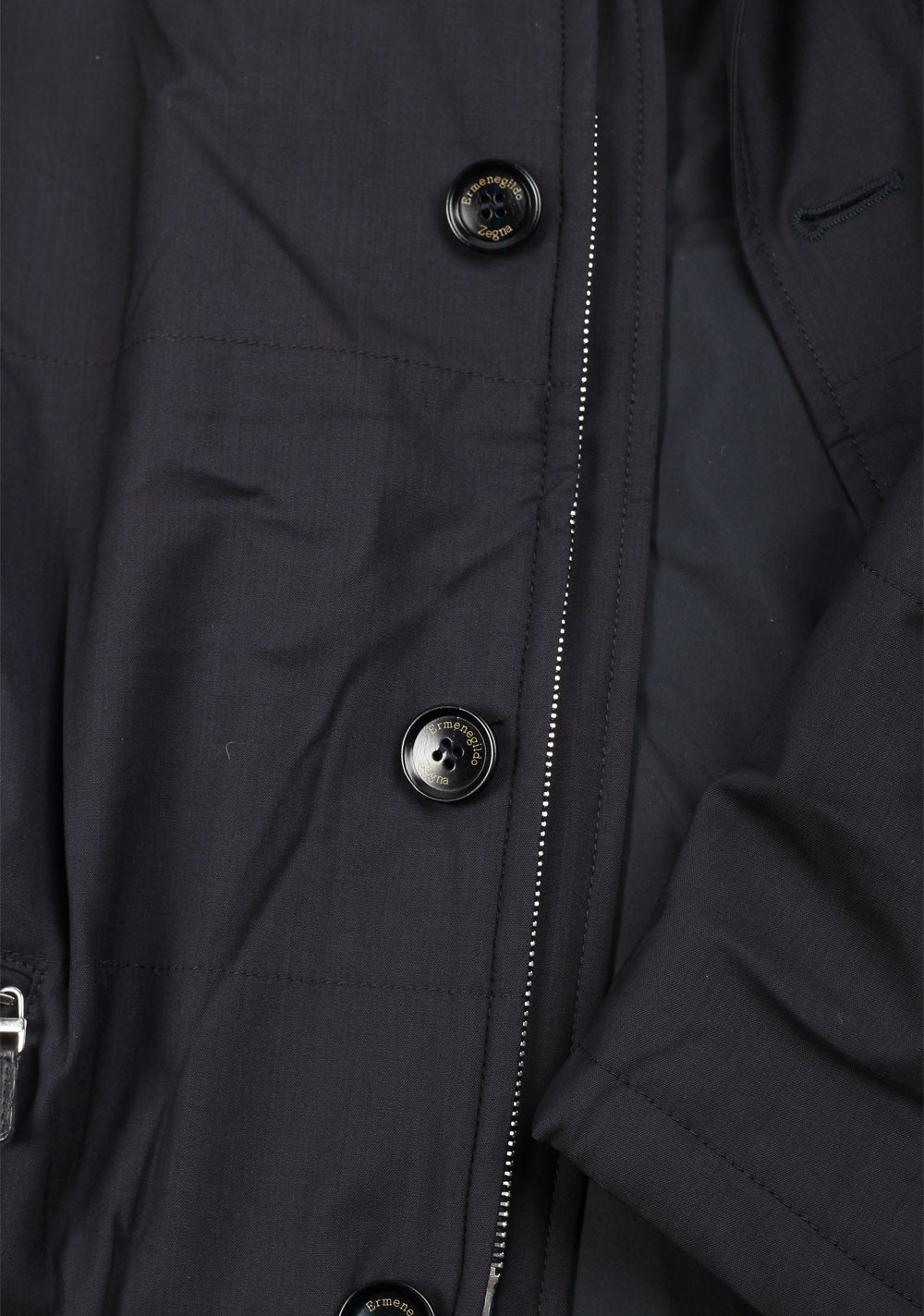 Ermenegildo Zegna Blue Trofeo Elements Coat Size 58 / 48R U.S.