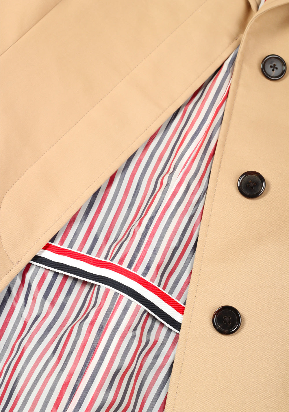 Thom Browne NEW YORK Beige Jacket Coat