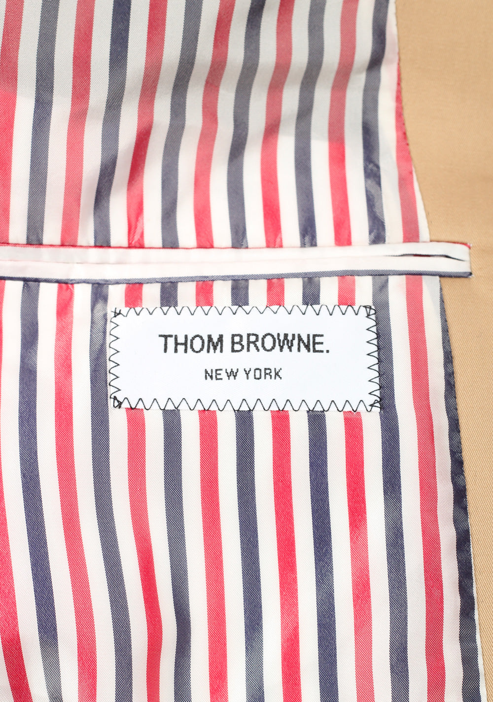 Thom Browne NEW YORK Beige Jacket Coat