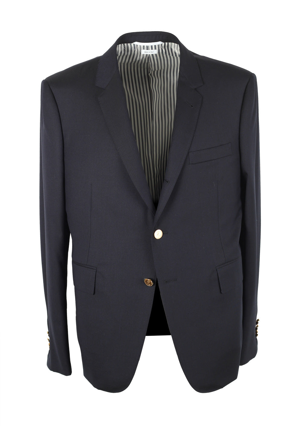 Thom Browne NEW YORK Twill High Armhole Blue Blazer Sport Coat Size 54 / 44 U.S.