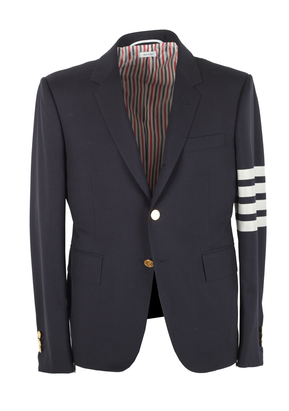 Thom Browne NEW YORK 4 Bar Blue Blazer Sport Coat