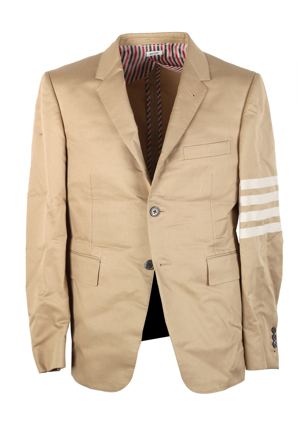 Thom Browne NEW YORK 4 Bar Beige Blazer Sport Coat