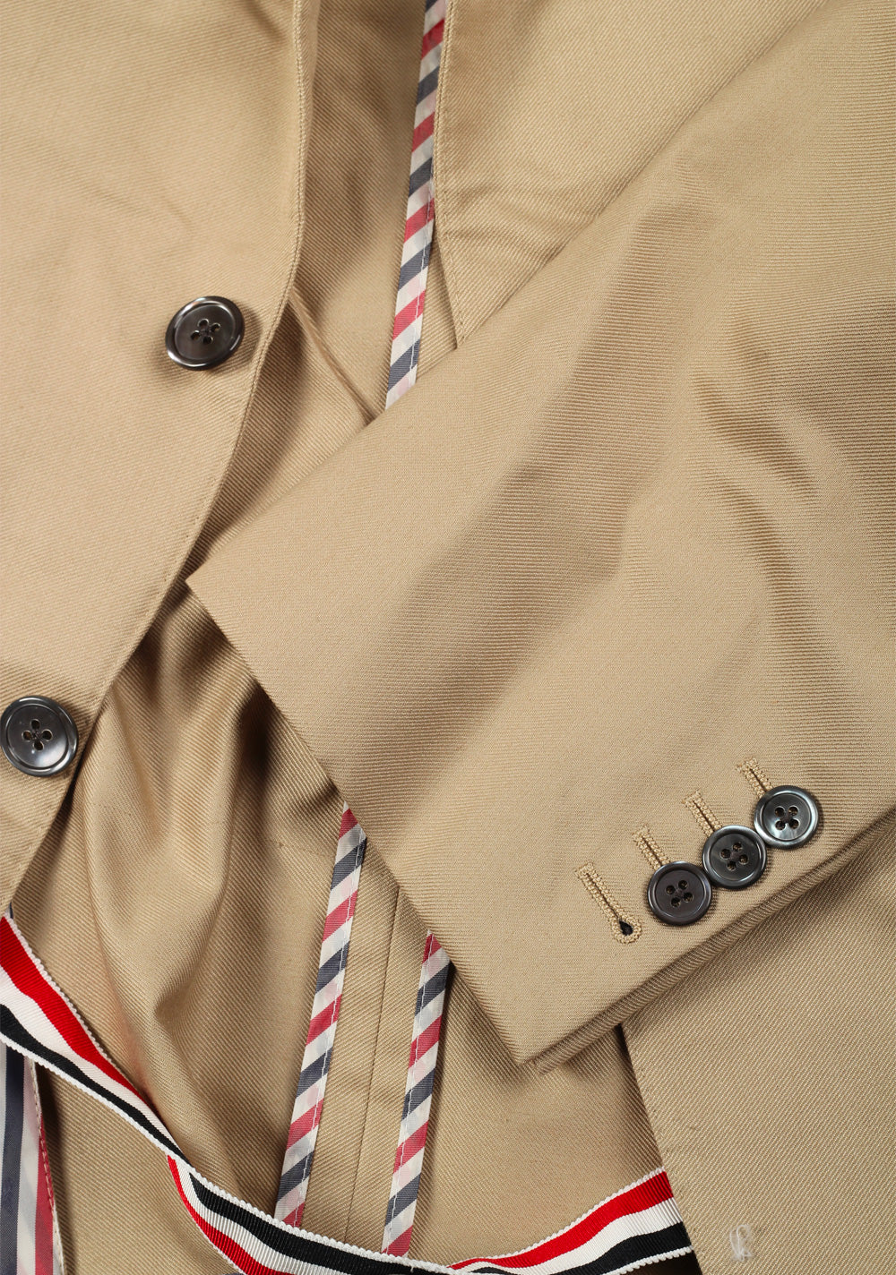 Thom Browne NEW YORK 4 Bar Beige Blazer Sport Coat