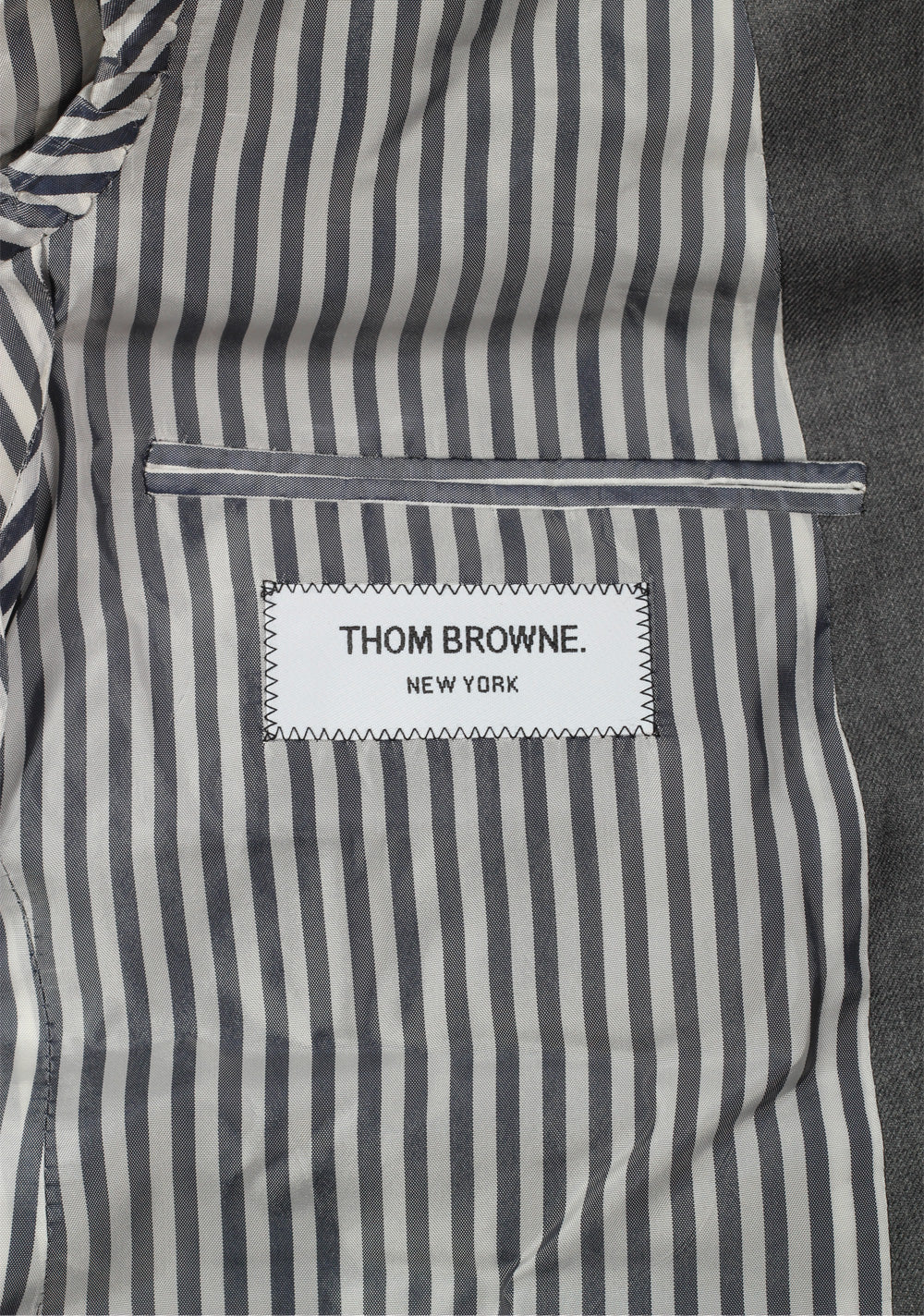 Thom Browne NEW YORK Twill High Armhole Gray Blazer Sport Coat Size 56 / 46 U.S.