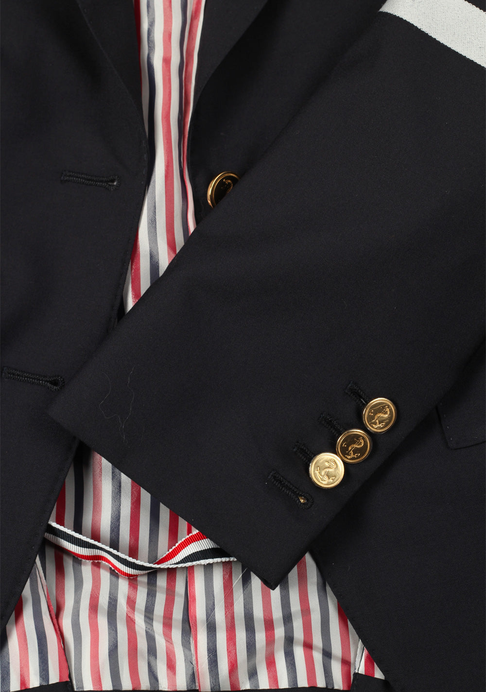 Thom Browne NEW YORK 4 Bar Blue Blazer Sport Coat