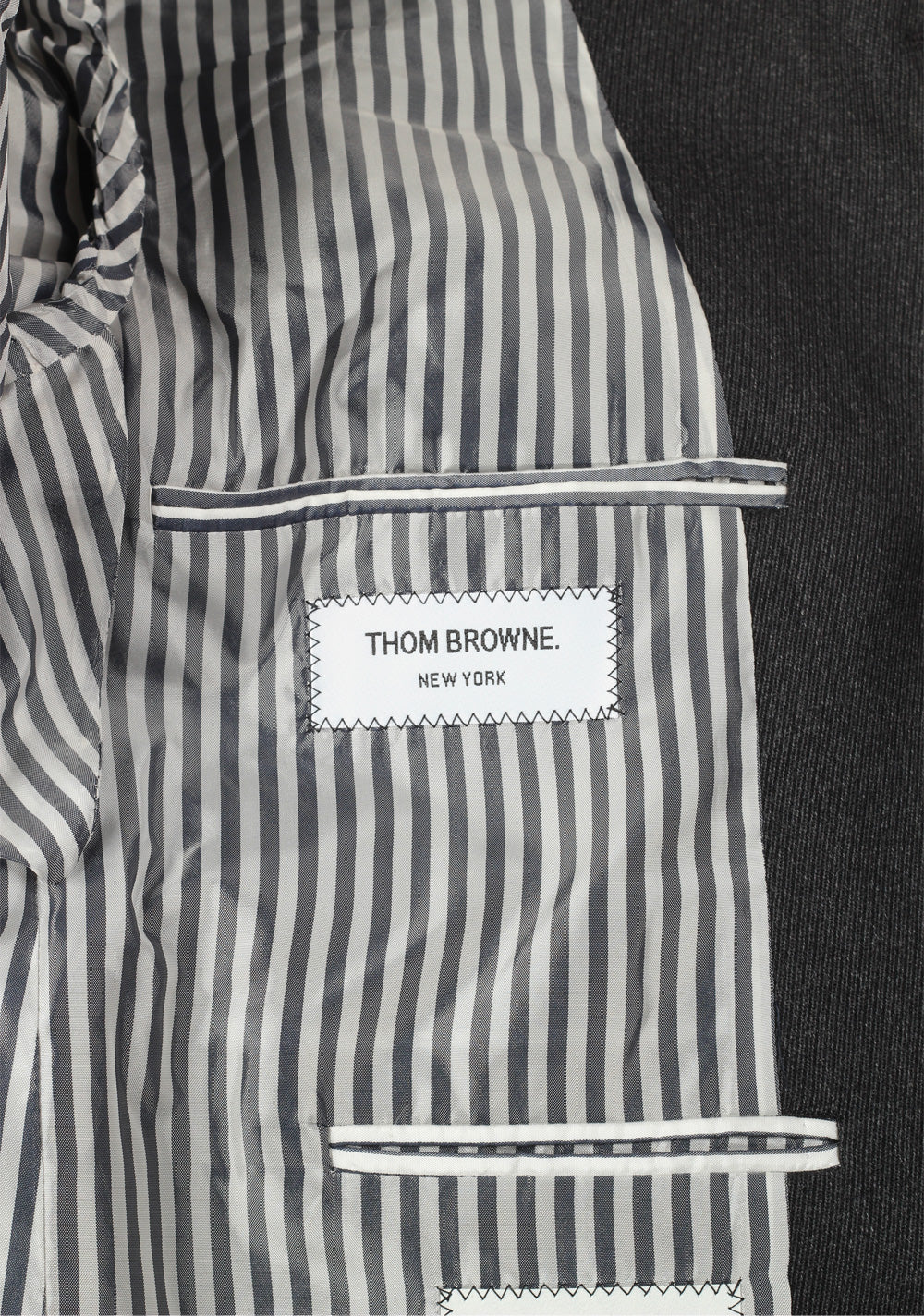 Thom Browne NEW YORK Gray Blazer Sport Coat Size 46 / 10 U.S.