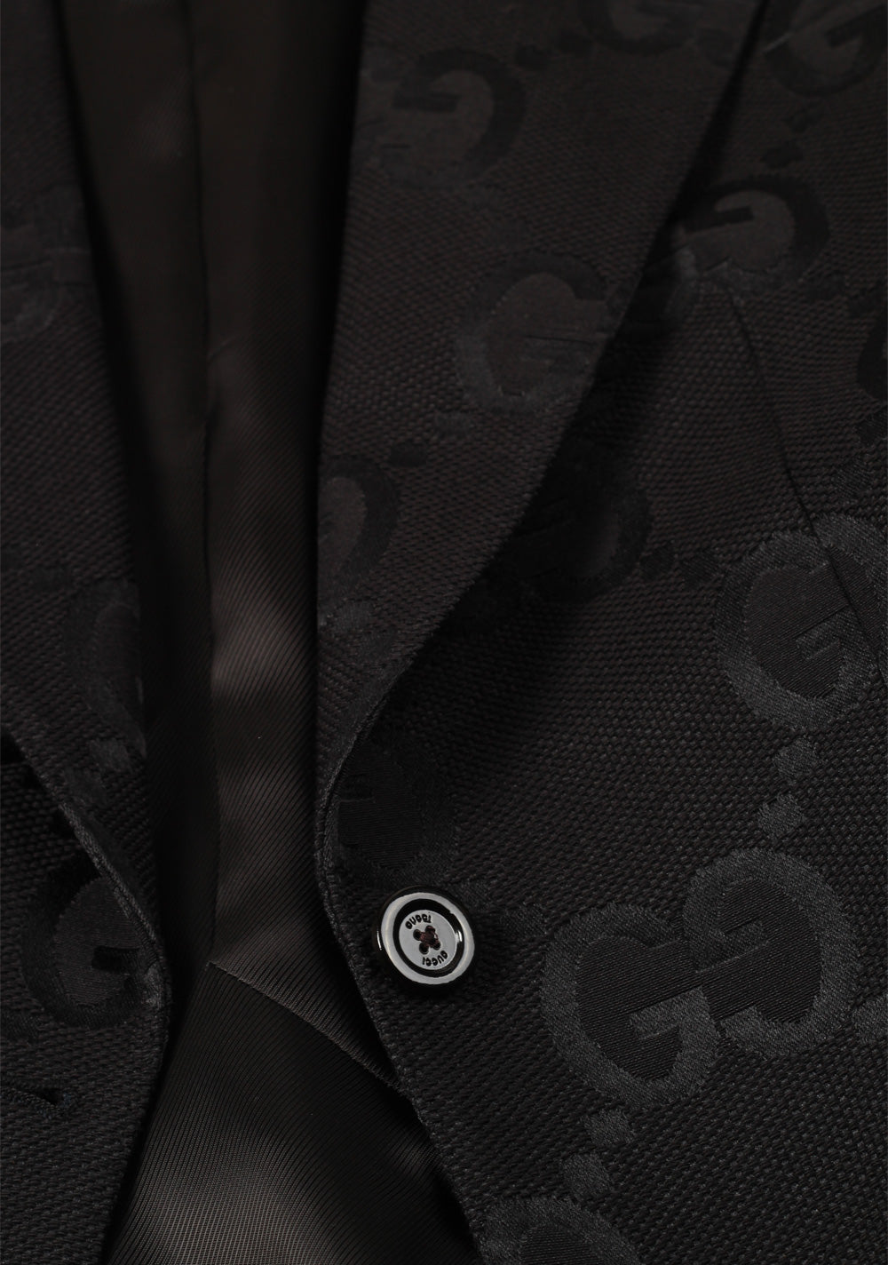 Gucci Black GG Signature Blazer Sport Coat