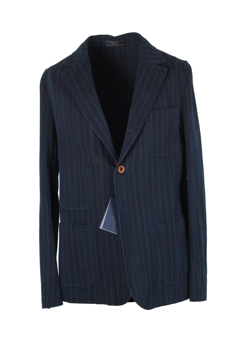 Boglioli Model Galleria 74 Blue Sport Coat Size 48 / 38R U.S.