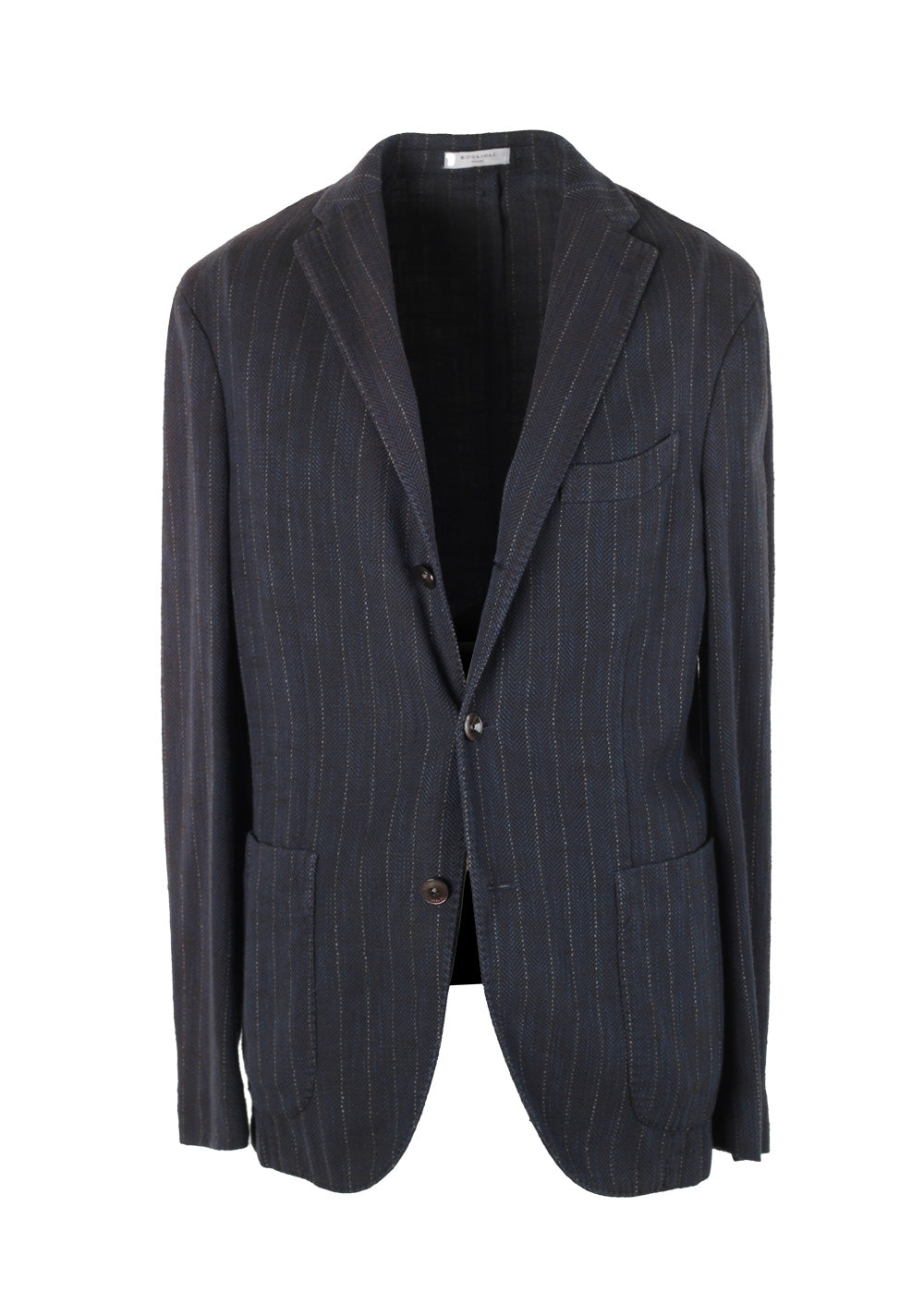 Boglioli K Jacket Striped Blue Sport Coat Size 48 / 38R U.S.