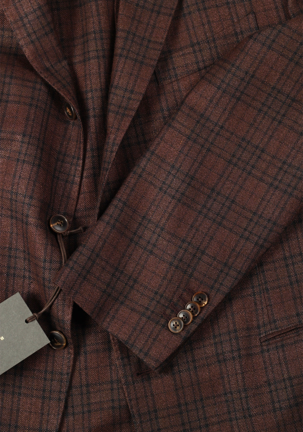 Boglioli K Jacket Brown Checked Sport Coat Size 54 / 44R U.S.