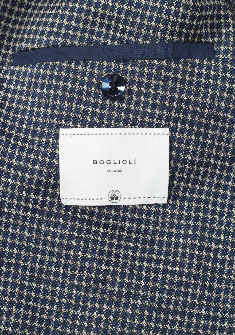 Boglioli K Jacket Blue Double Breasted Sport Coat Size 48 / 38R U.S.