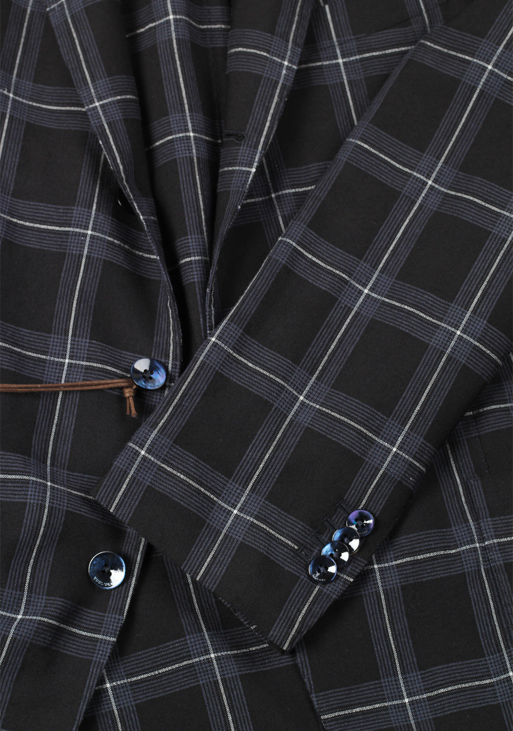 Boglioli K Jacket Black Checked Sport Coat Size 50 / 40R U.S.