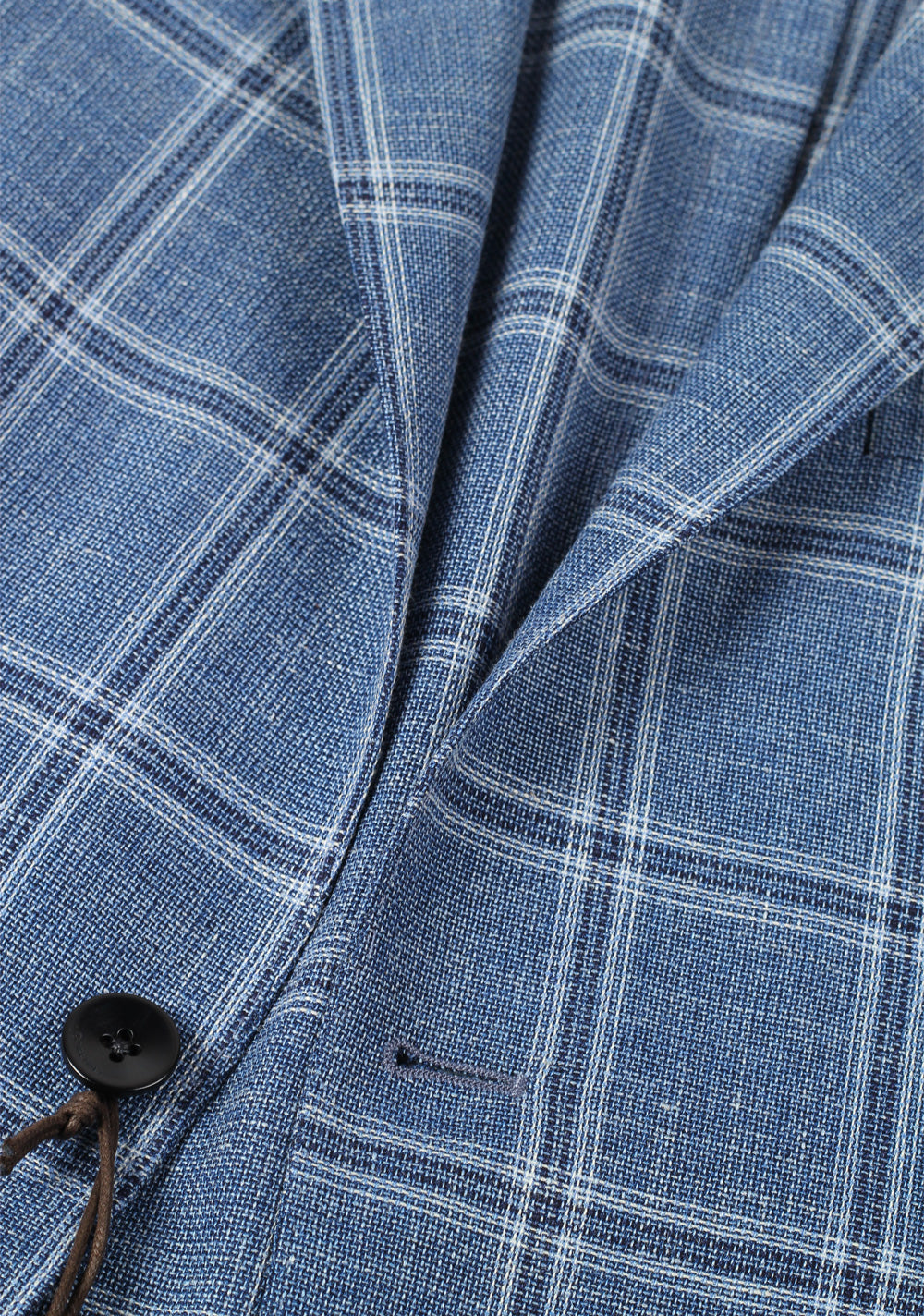 Boglioli K Jacket Checked Blue Sport Coat Size 48 / 38R U.S.