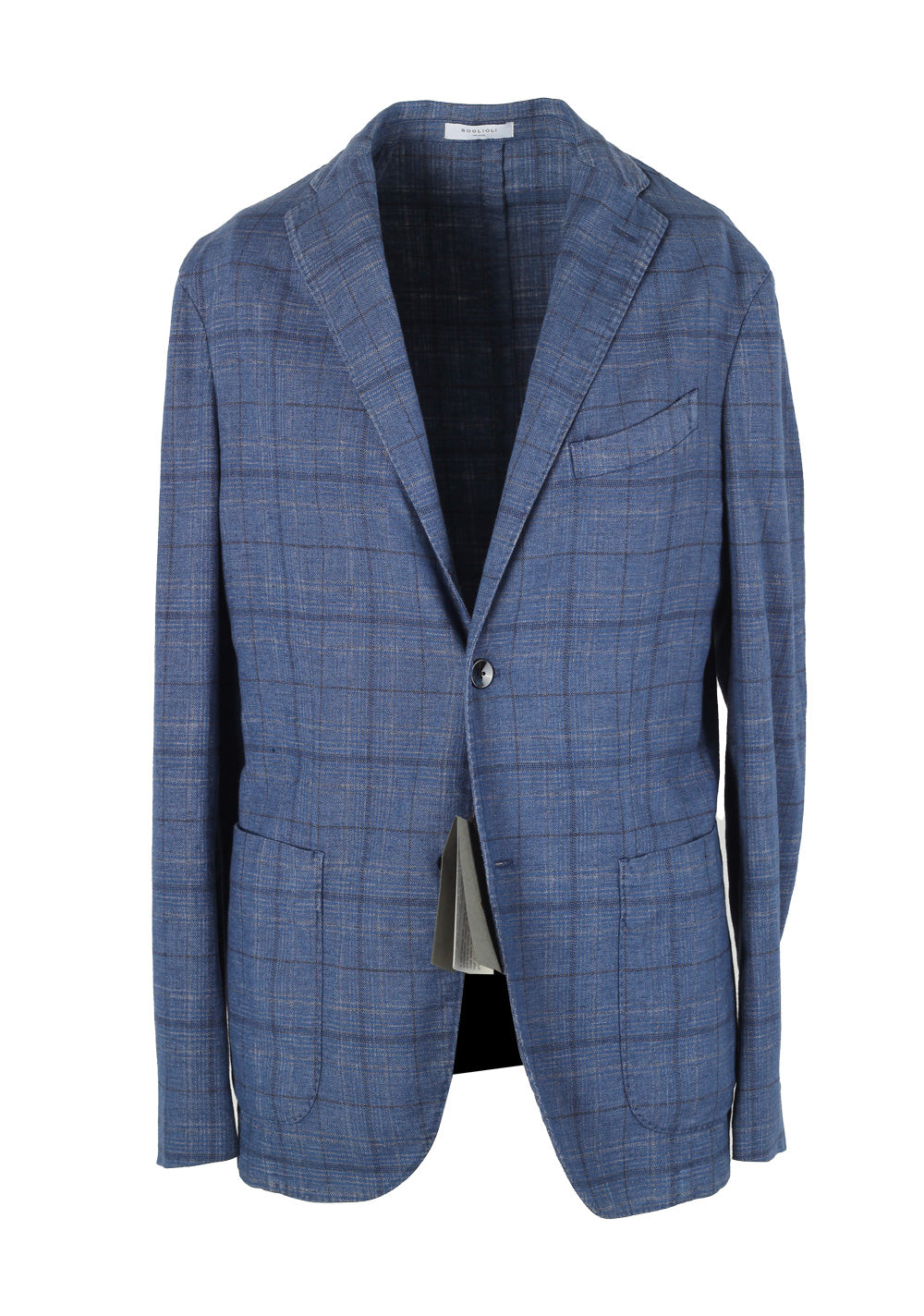Boglioli K Jacket Checked Blue Sport Coat