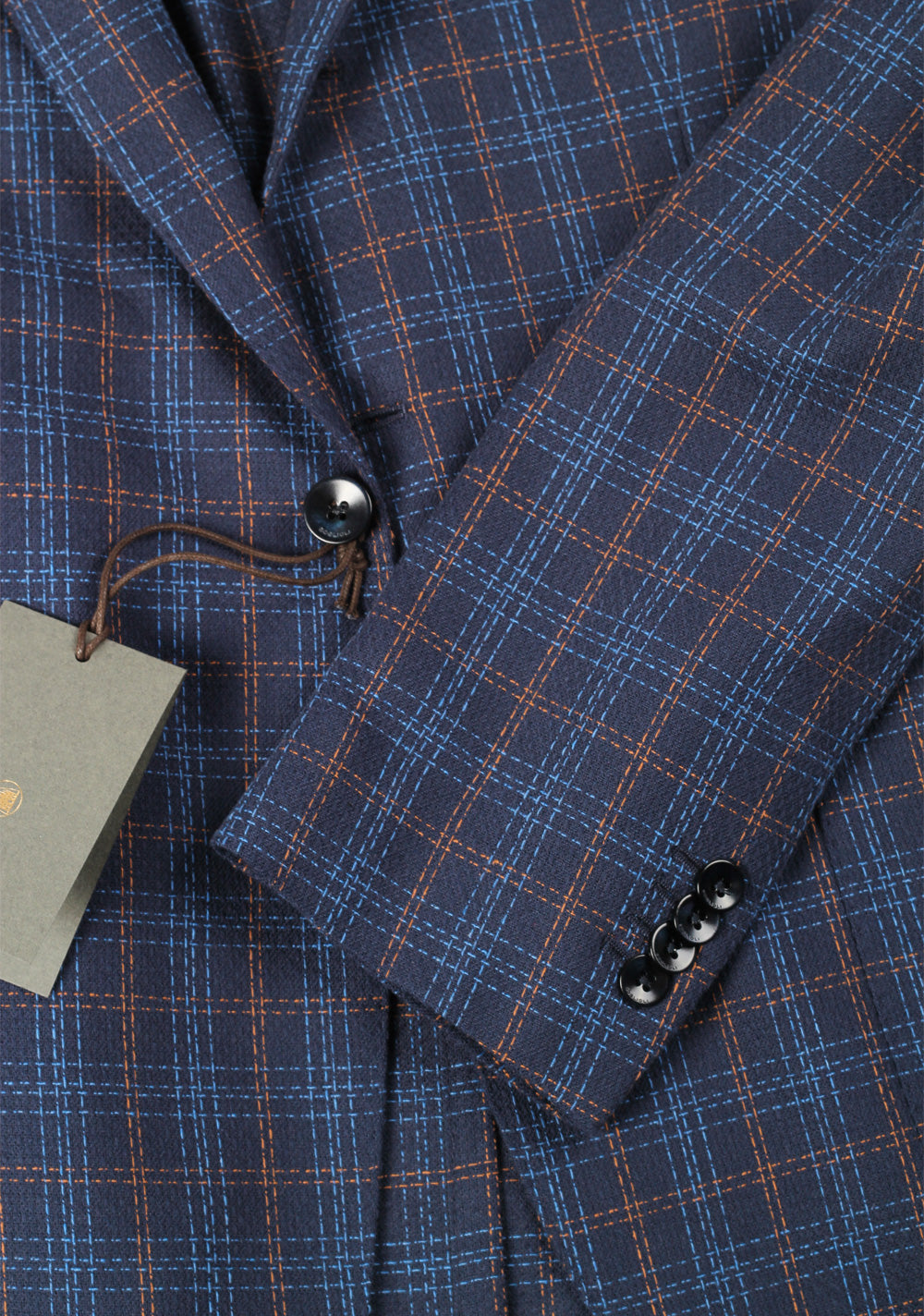 Boglioli K Jacket Brown Checked Sport Coat Size 52 / 42R U.S.