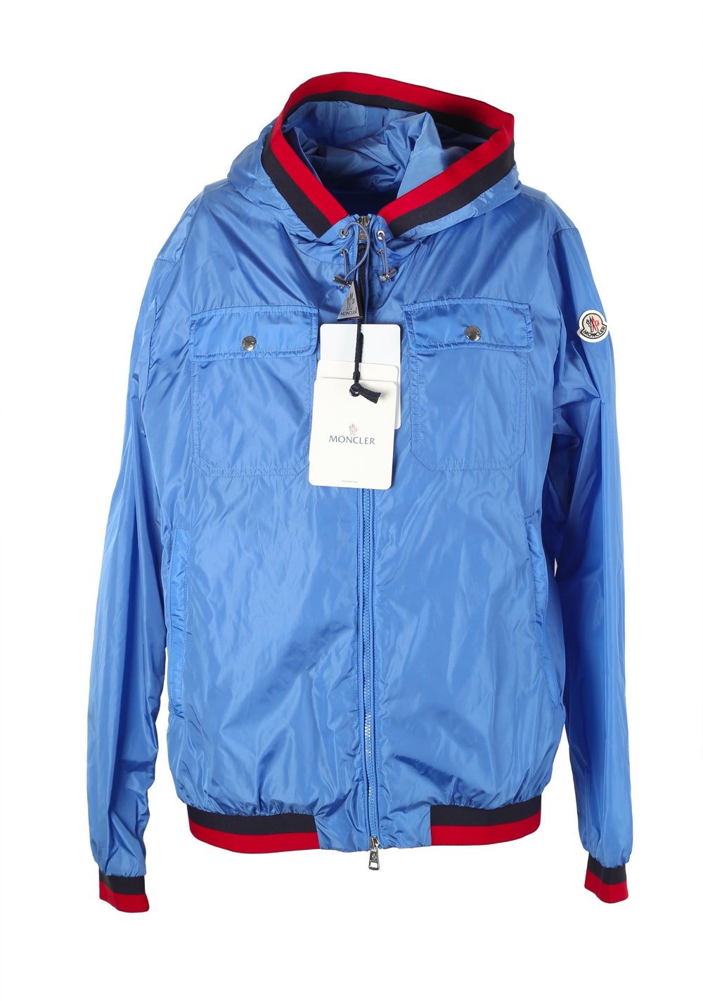 Moncler Blue Atlin Jacket Coat Size 4 / L / 52 / 42 U.S.