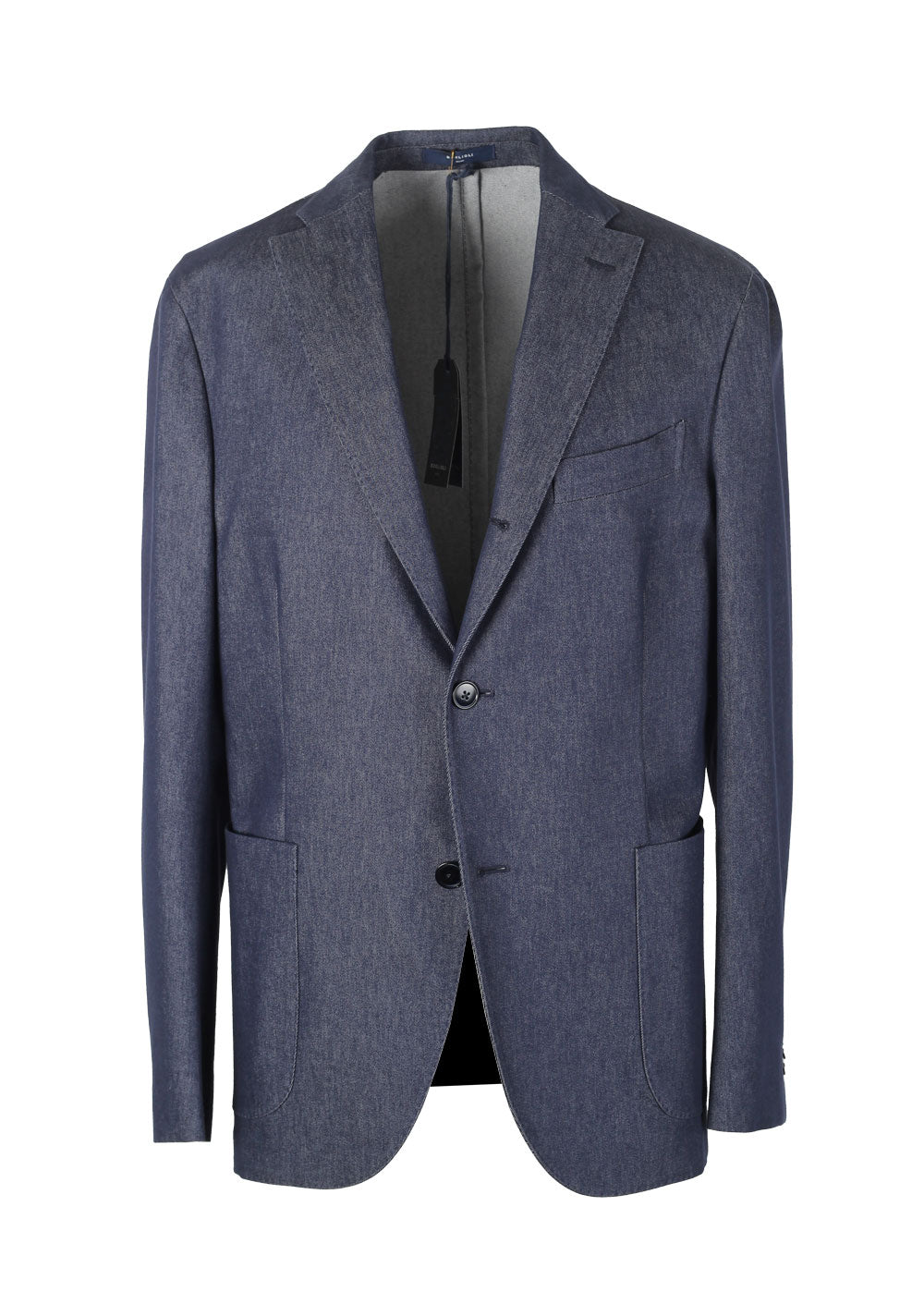 Boglioli K Jacket Blue Denim Sport Coat Size 50 / 40R U.S.