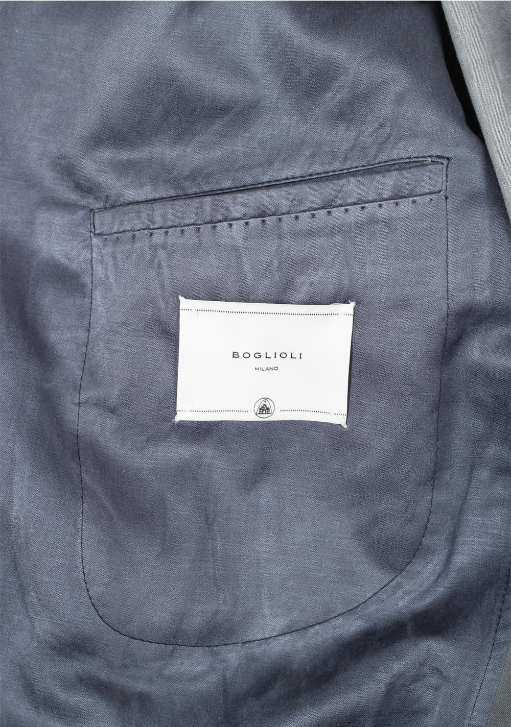 Boglioli K Jacket Blue Double Breasted Sport Coat Size 50 / 40R U.S.