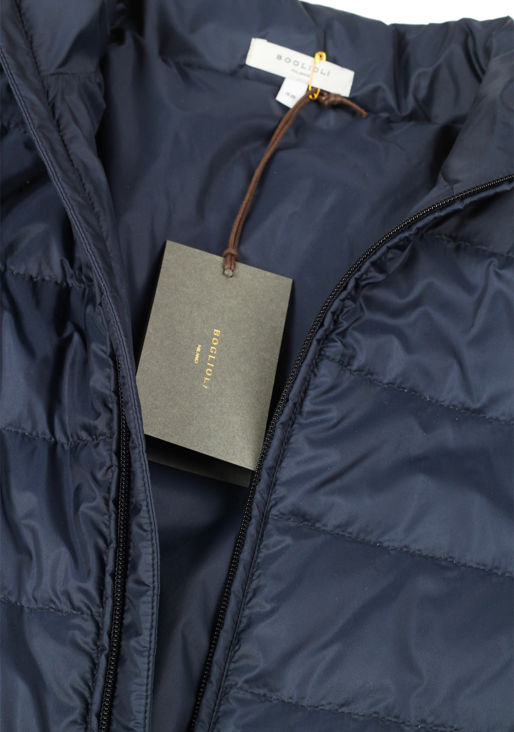 Boglioli Padded Blue Coat Size 48 / 38R U.S.