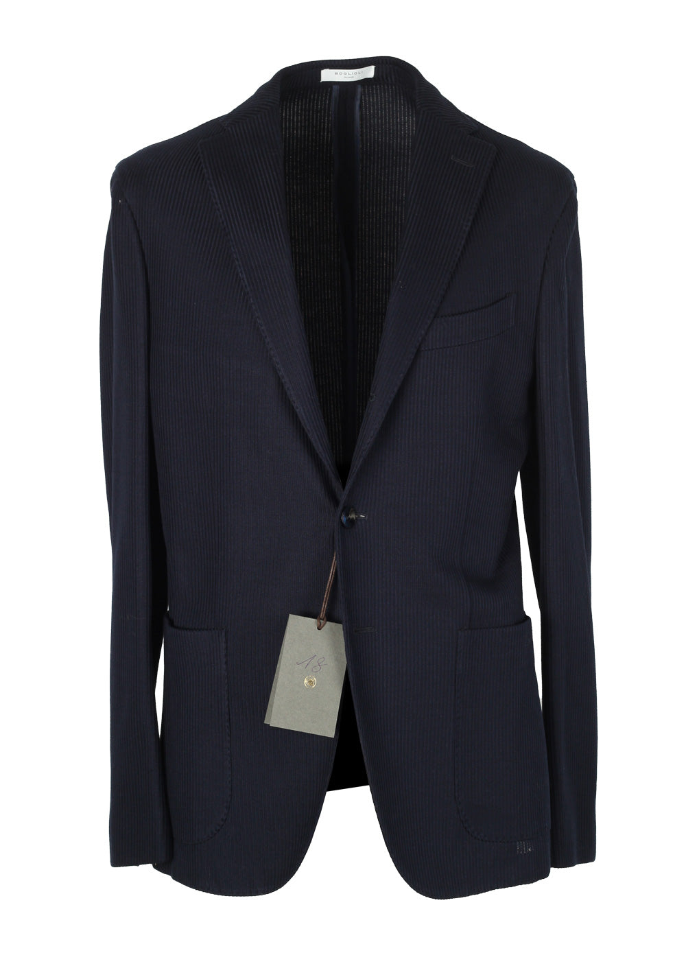 Boglioli K Jacket Blue Sport Coat Size 48 / 38R U.S.