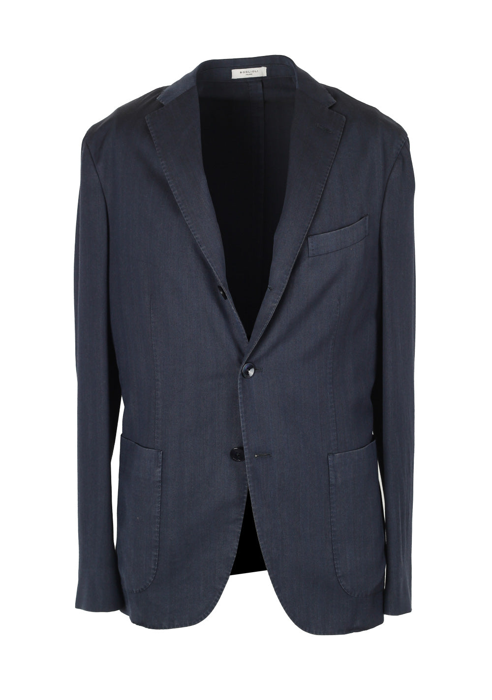 Boglioli K Jacket Blue Sport Coat Size 48 / 38R U.S.