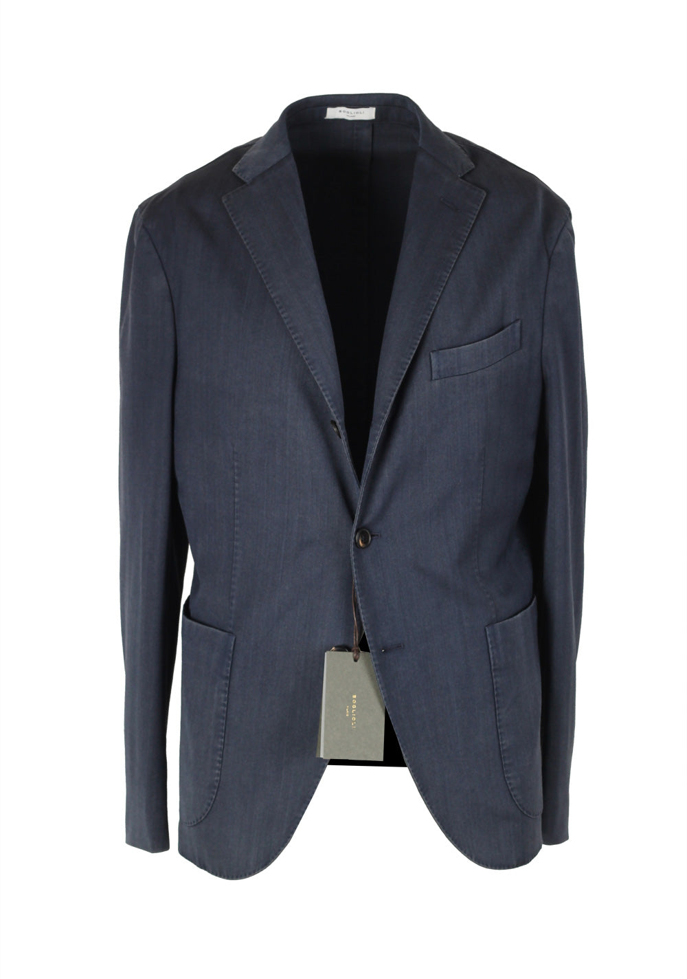 Boglioli K Jacket Blue Sport Coat Size 48C / 38S U.S.