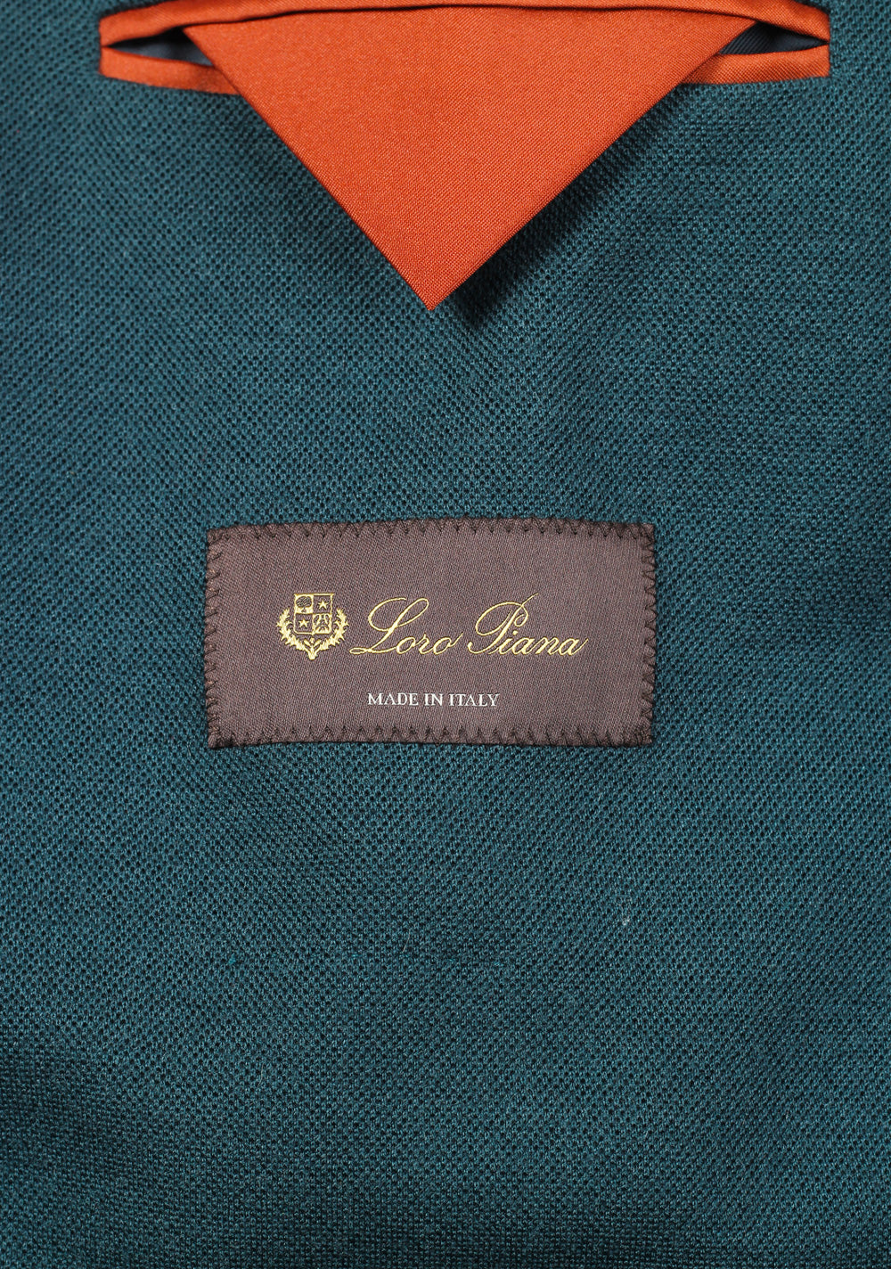 Loro Piana Teal Sweater Blazer Size 56 / 46R U.S.