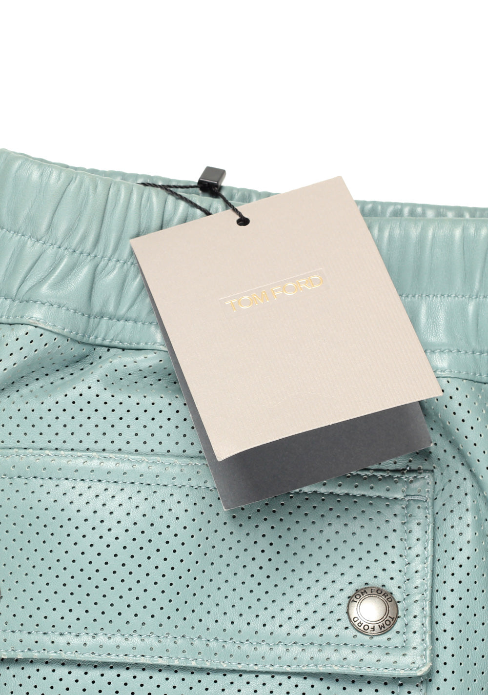 TOM FORD Mint Lamb Leather Trousers