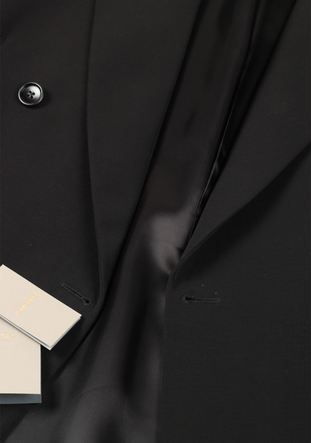 TOM FORD Atticus Black Double Breasted Suit Size 50 / 40R U.S.