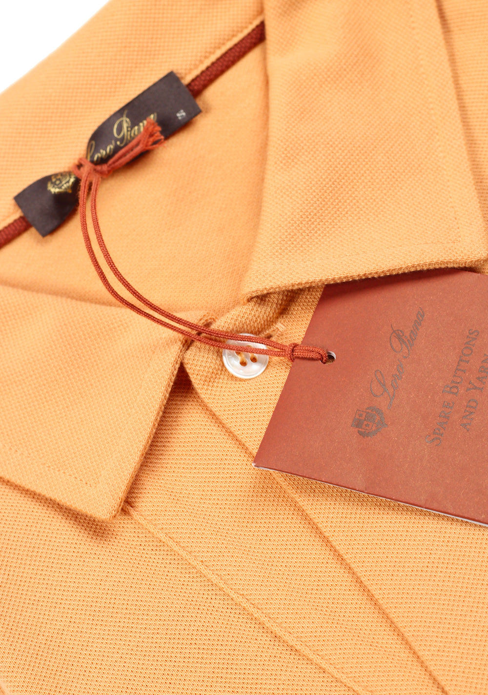 Loro Piana Solid Salmon Cotton Polo