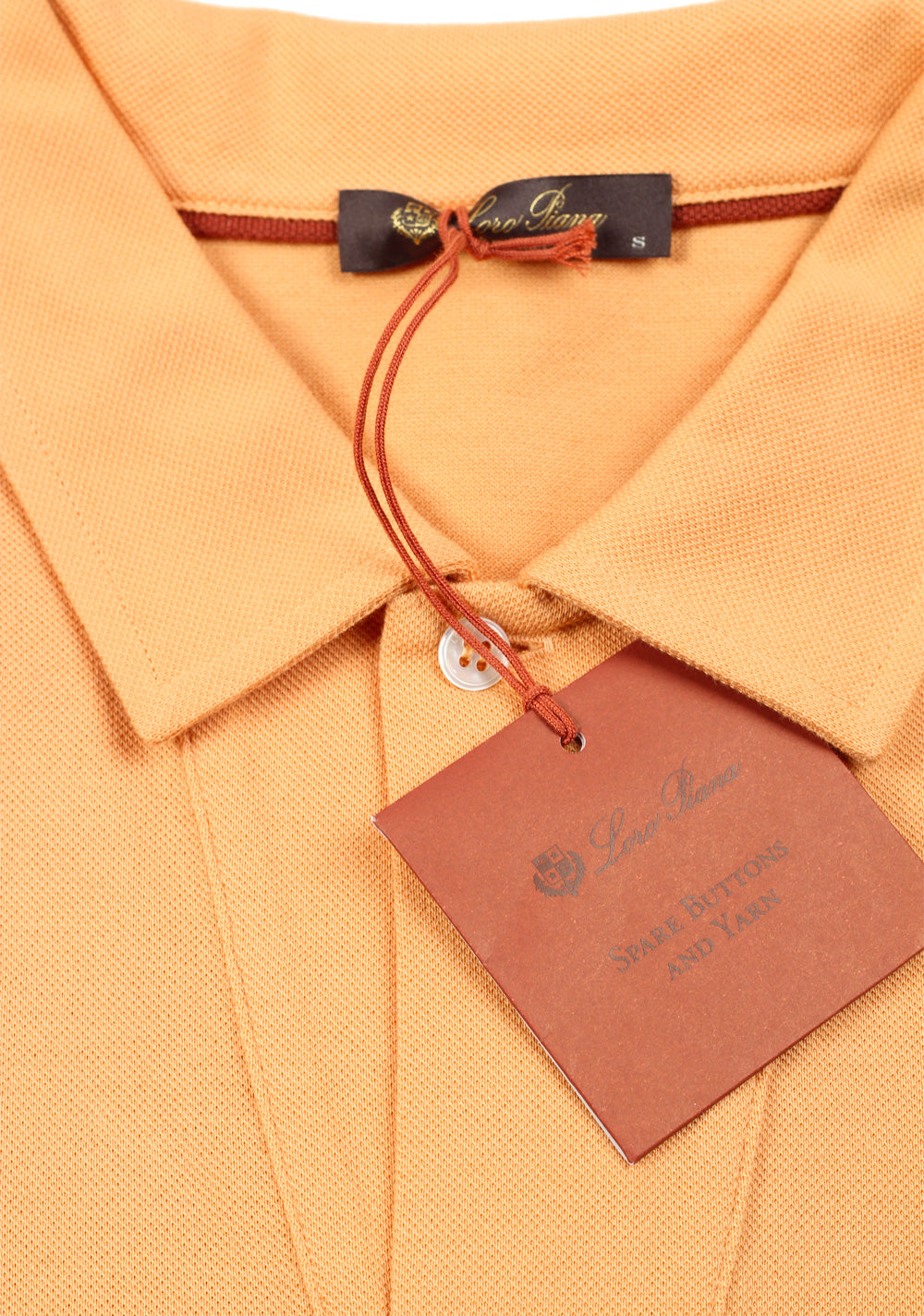 Loro Piana Solid Salmon Cotton Polo
