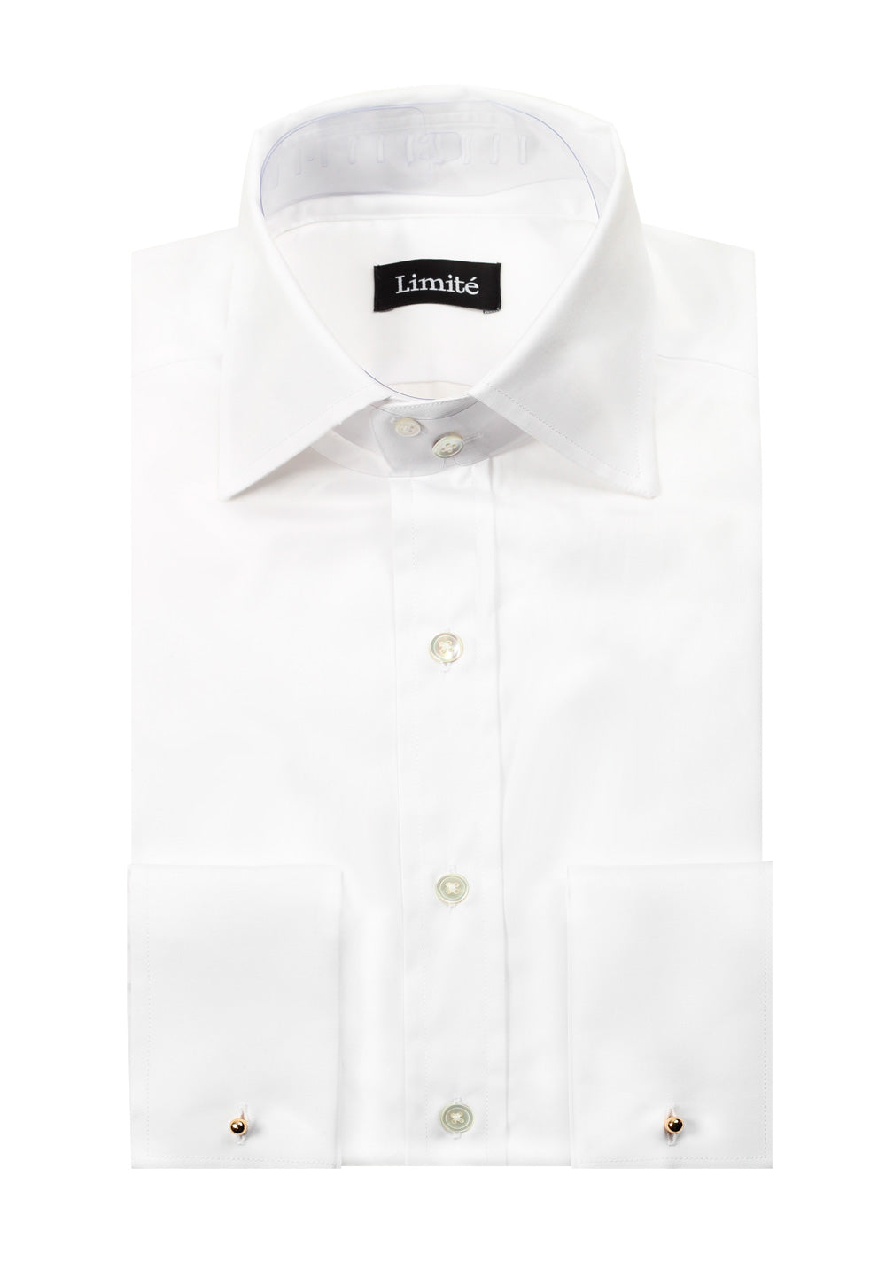 Limité Solid White Signature Shirt With French Cuffs