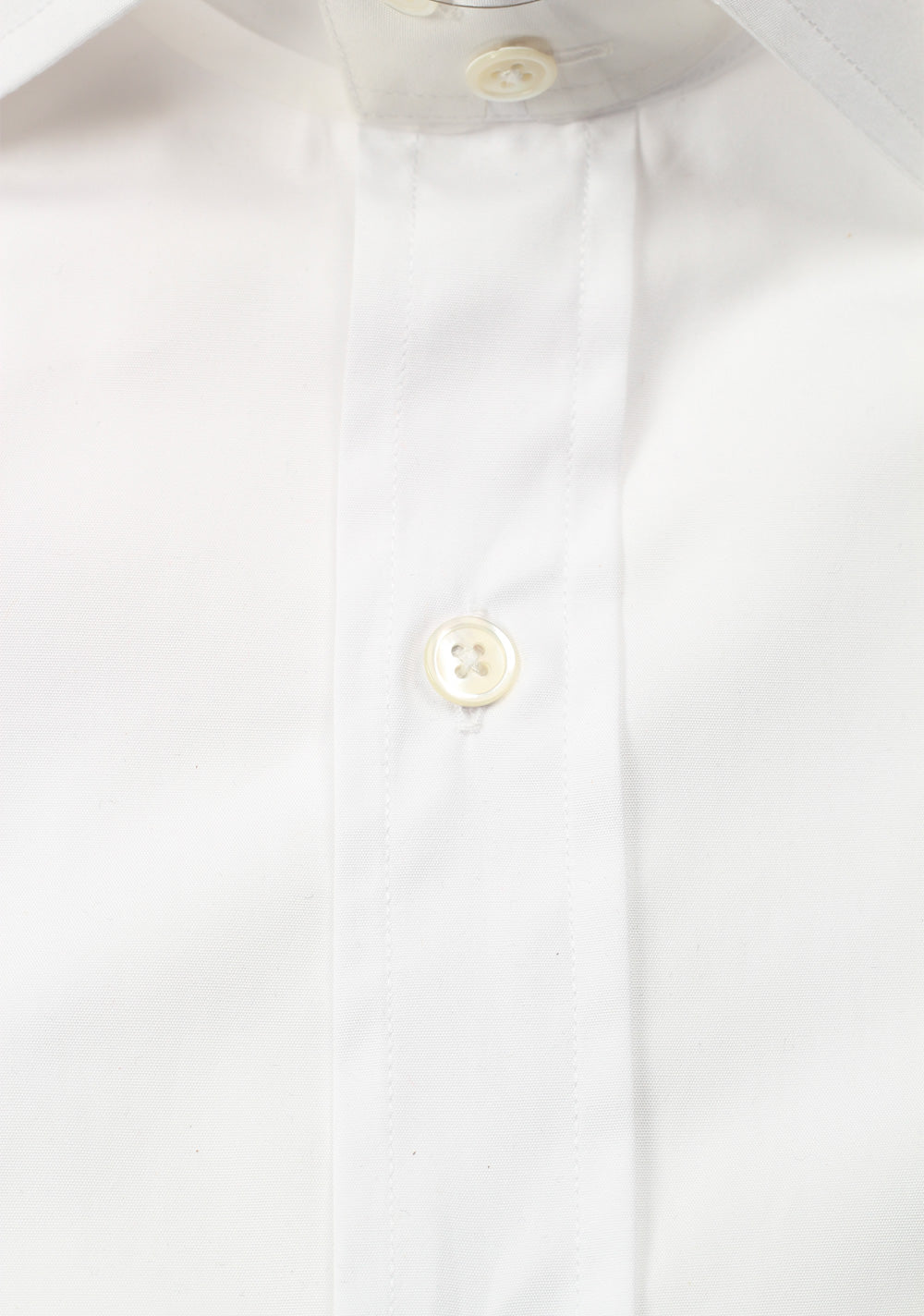 Limité Solid White Signature Shirt With Barrel Cuffs