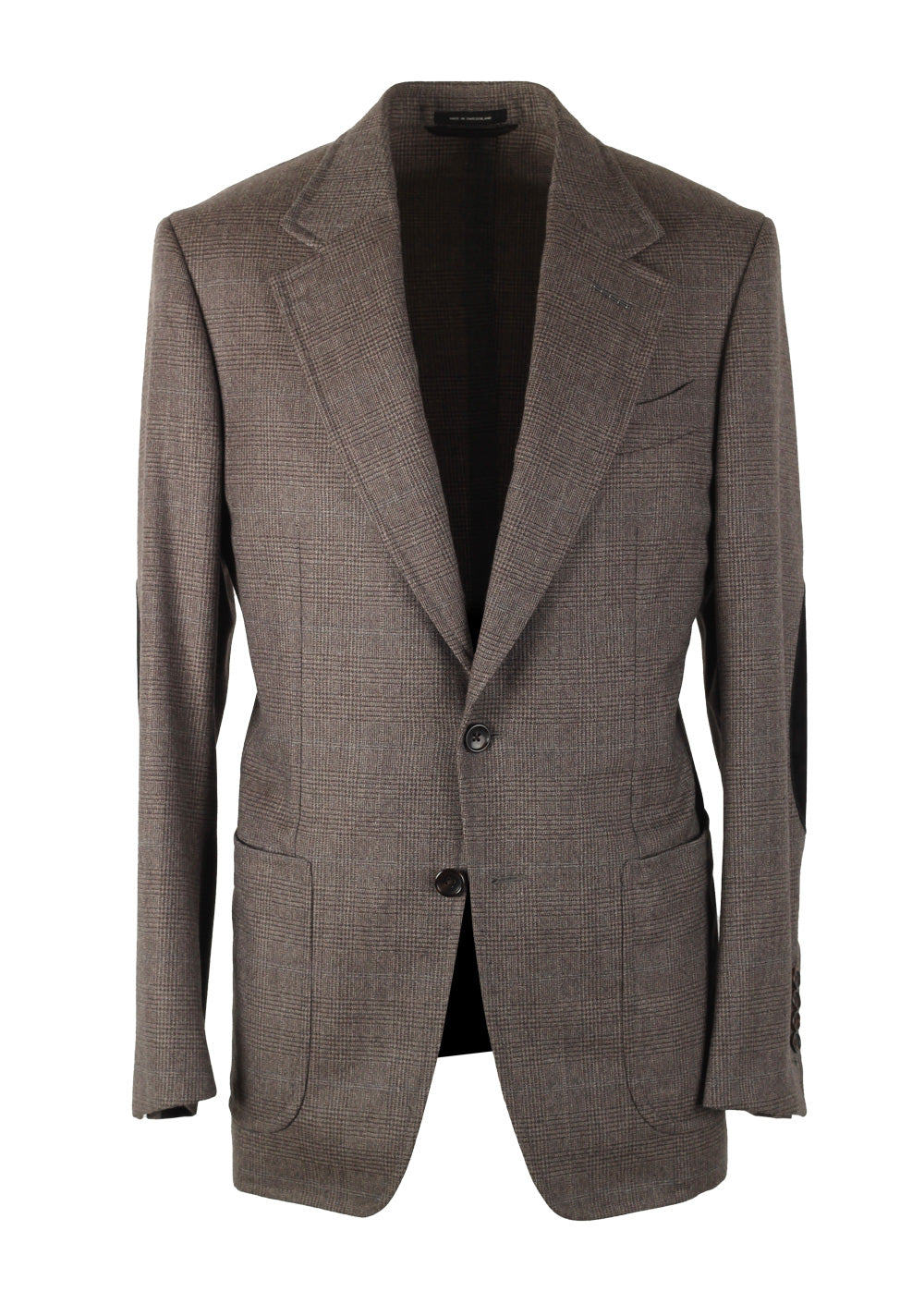 TOM FORD Atticus Brown Checked Sport Coat Size 46 / 36R U.S.