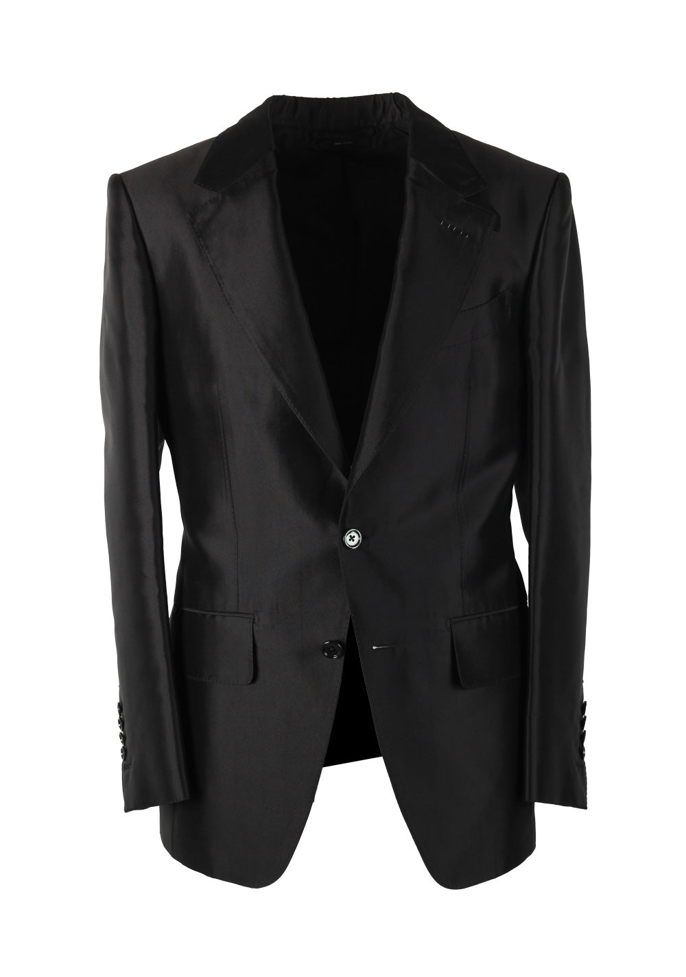 TOM FORD Shelton Black Silk Sport Coat Size 46 / 36R U.S.