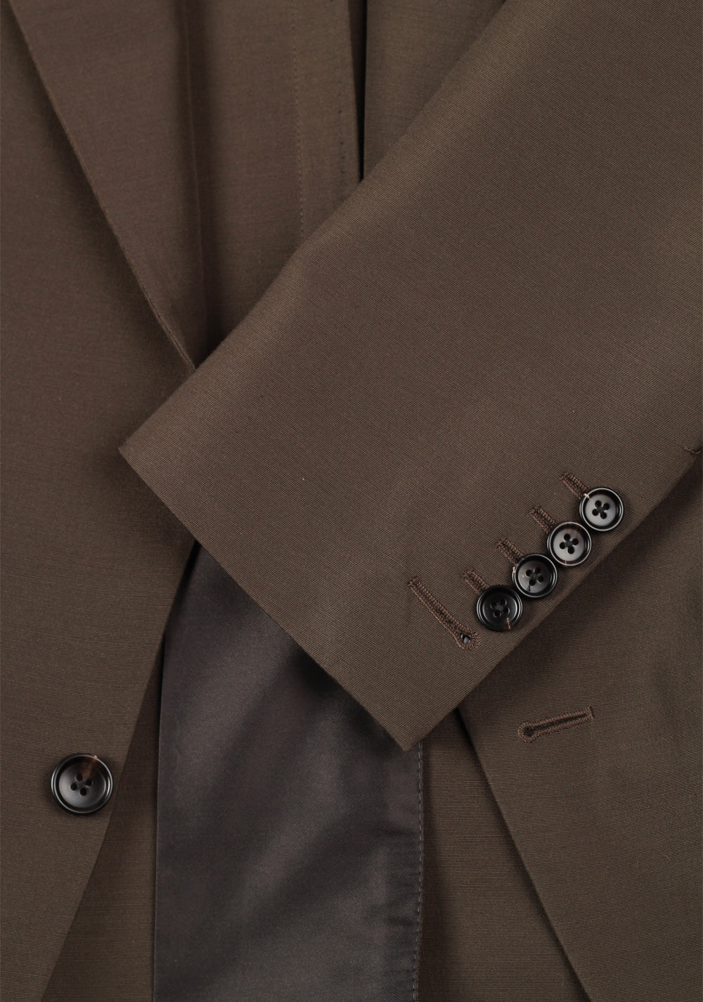 TOM FORD New Spencer Solid Grayish Brown Suit Size 46 / 36R U.S.