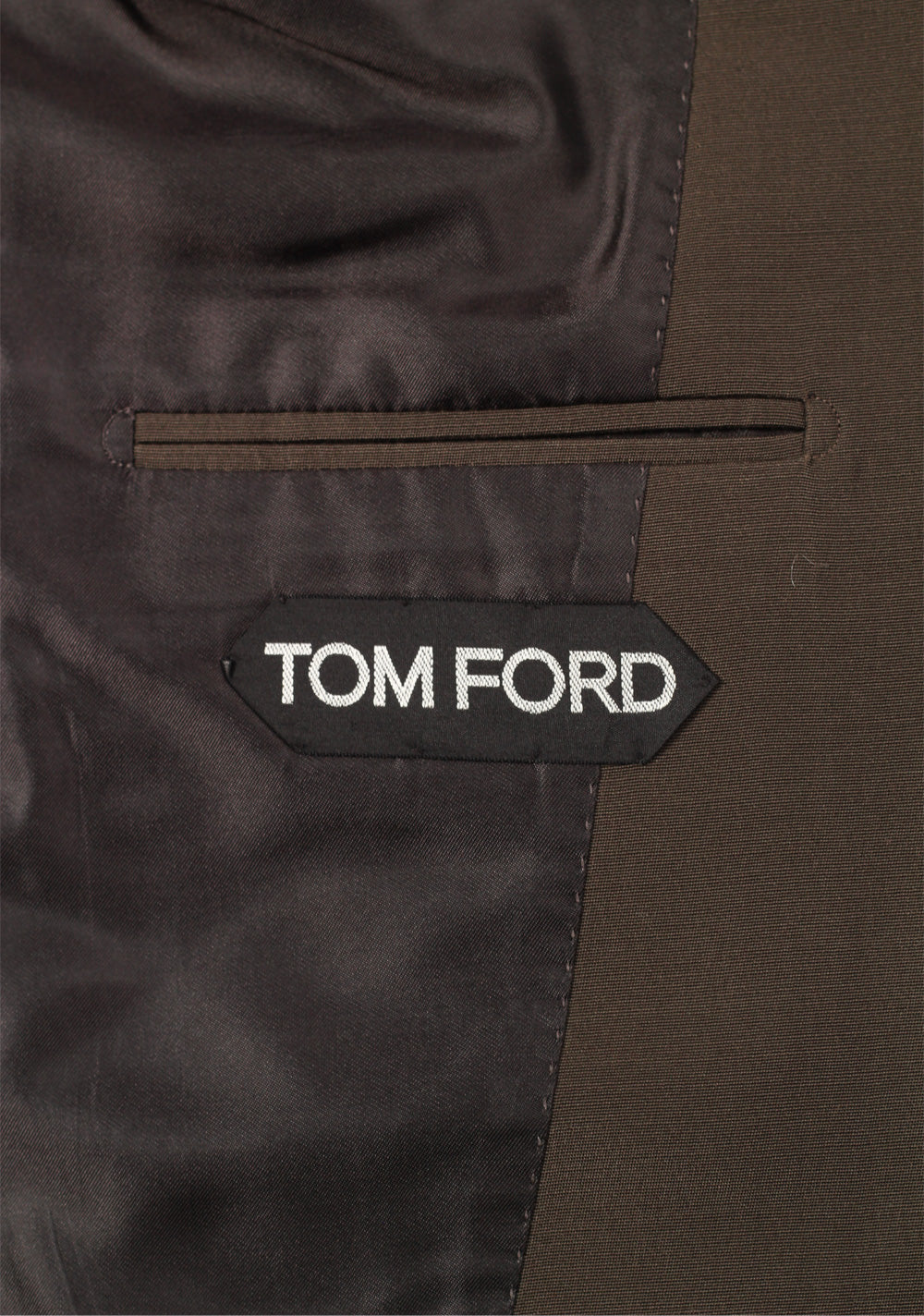 TOM FORD New Spencer Solid Grayish Brown Suit Size 46 / 36R U.S.