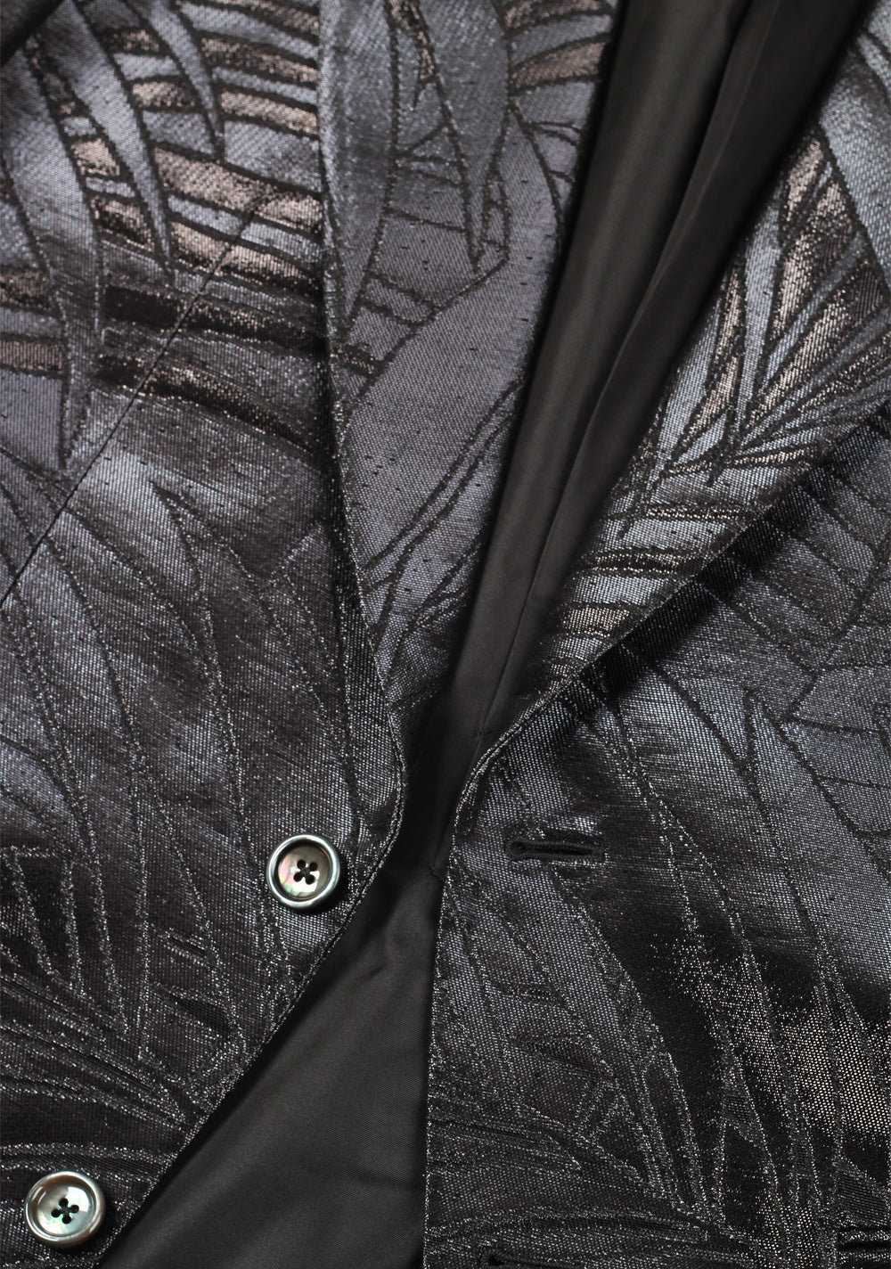 TOM FORD New Spencer Black Floral Tuxedo Suit Size 46 / 36R U.S.