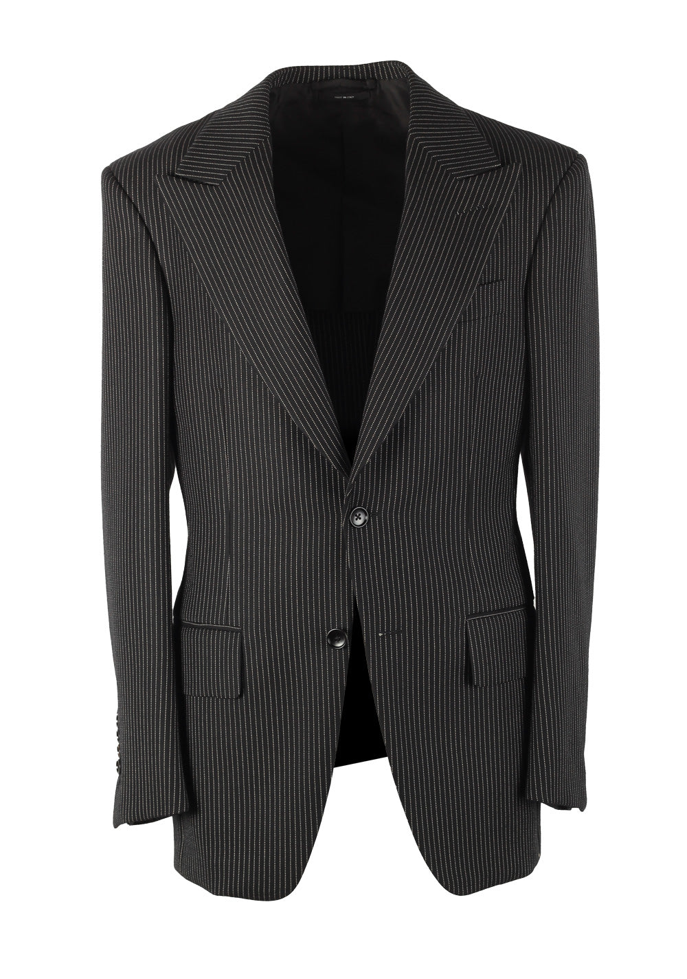 TOM FORD Cooper Striped Black Sport Coat Size 46 / 36R U.S.