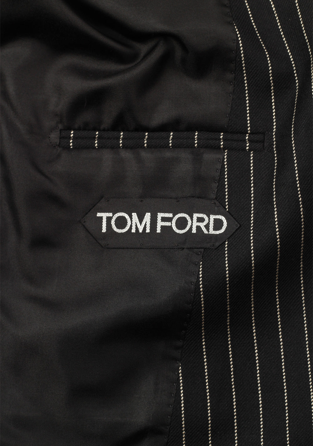 TOM FORD Cooper Striped Black Sport Coat Size 46 / 36R U.S.
