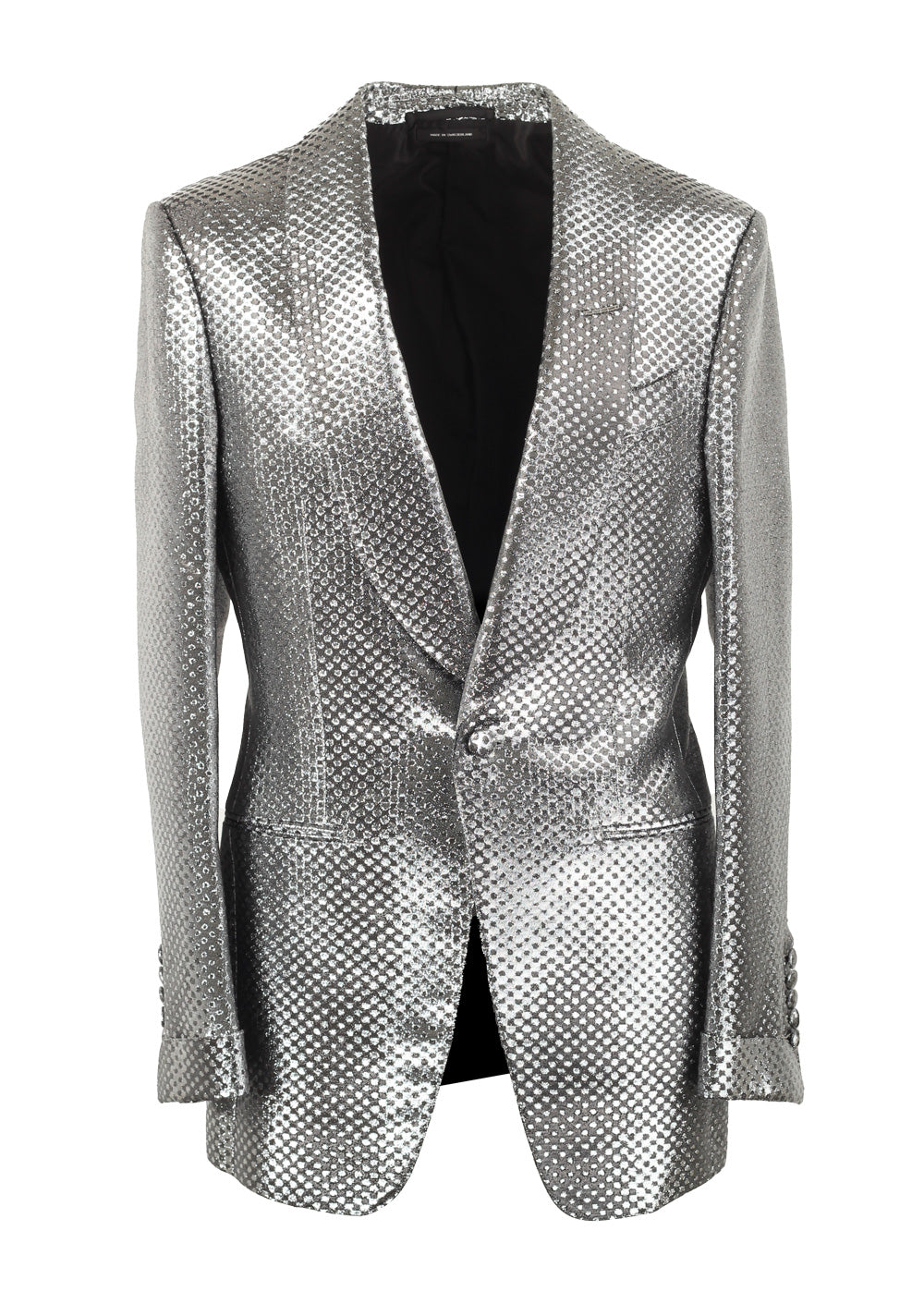 TOM FORD Atticus Silver Tuxedo Dinner Jacket Size 46 / 36R U.S.