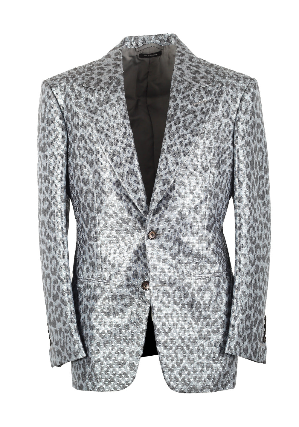 TOM FORD Cooper Silver Tuxedo Dinner Jacket Size 46 / 36R U.S.