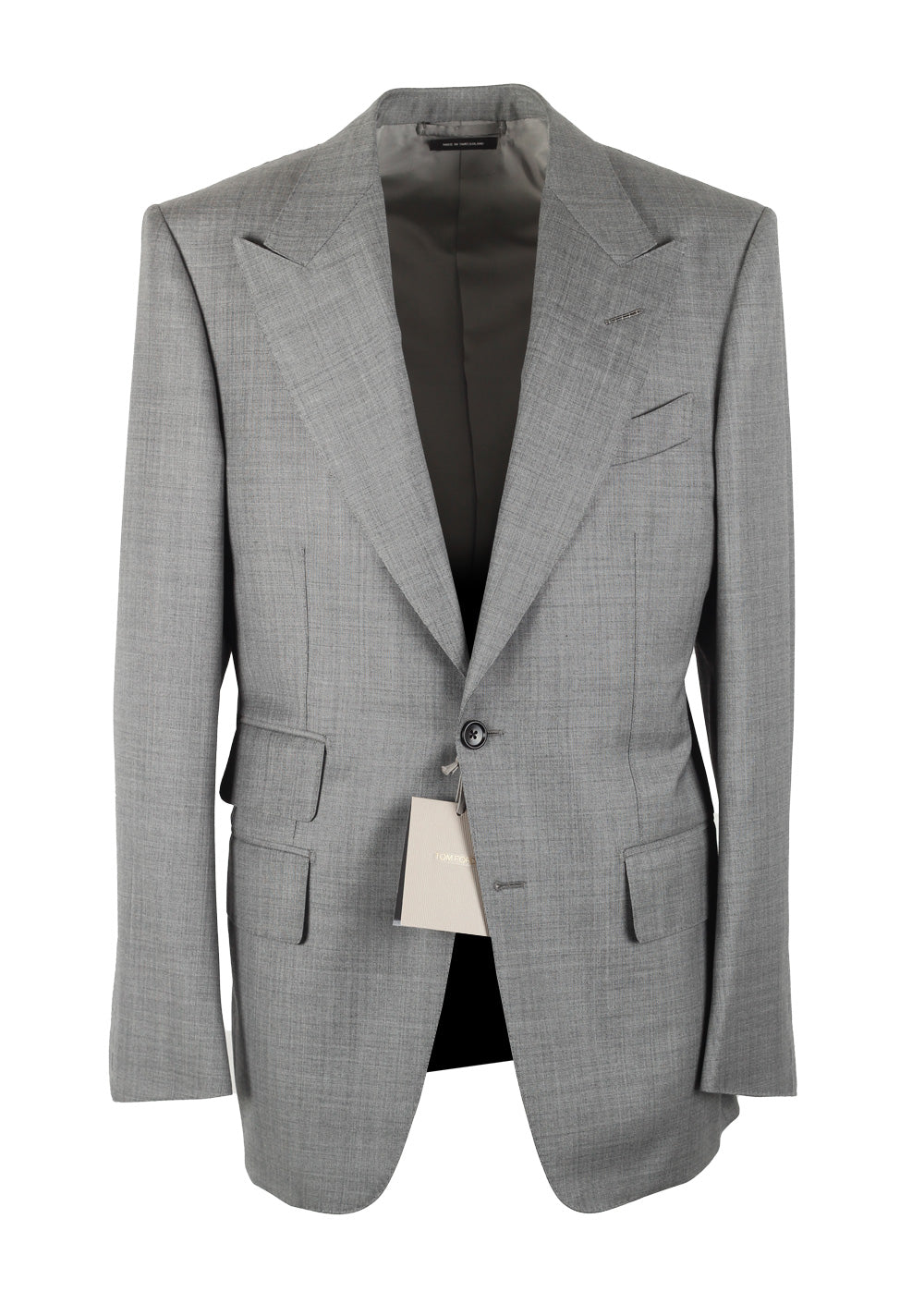 TOM FORD Windsor Signature Solid Gray Sharkskin Suit