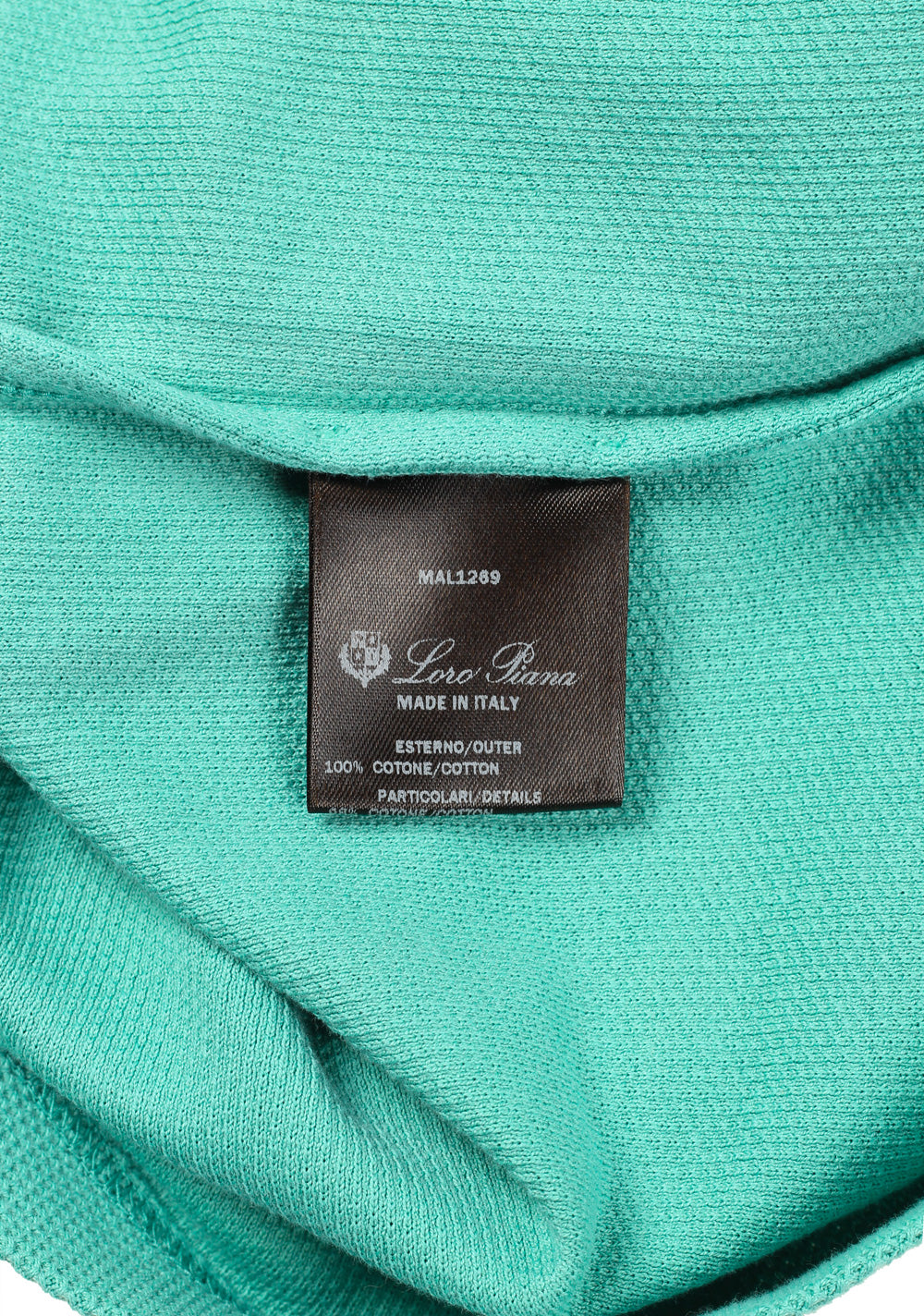 Loro Piana Long Sleeve Mint Green Polo Size XL / 54 IT / 44R U.S.